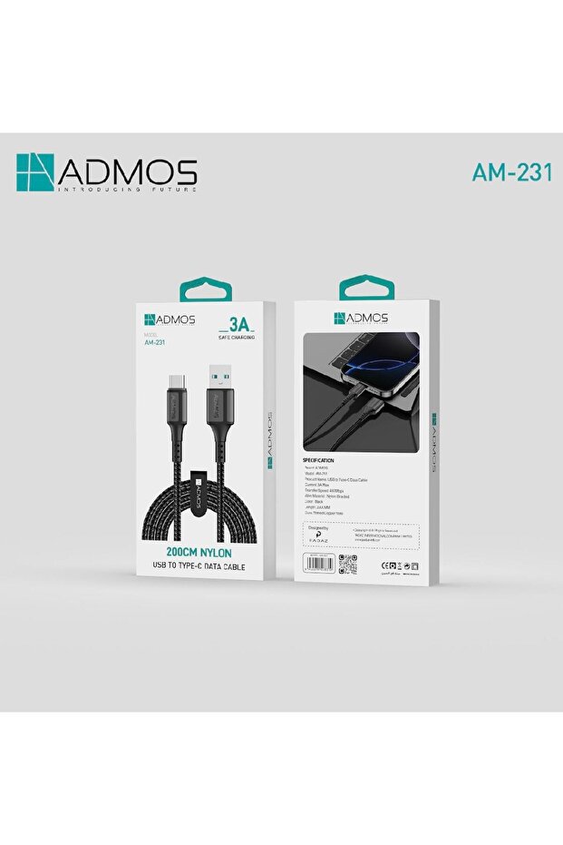 كابل بيانات USB إلى Type-C طراز AM-231