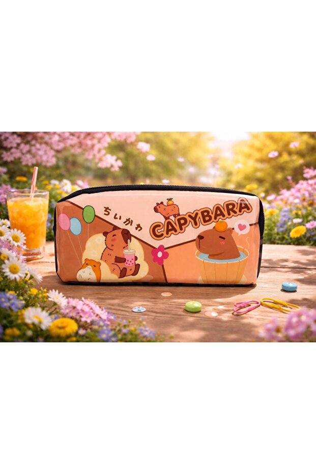 Capybara Patterned Pen Holder - 1
