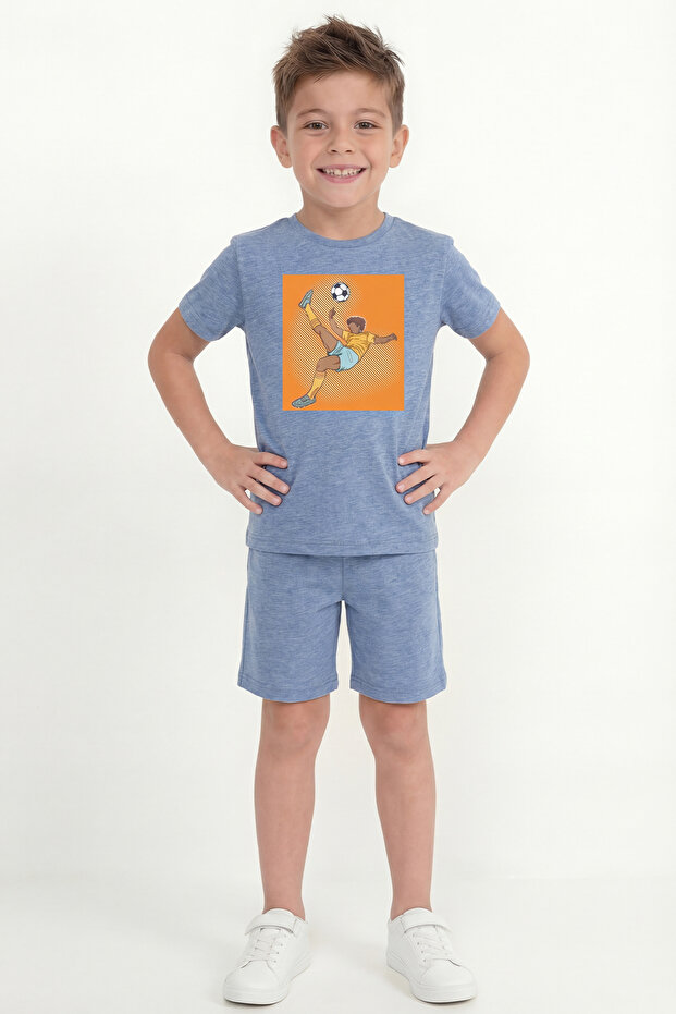 Boy's Printed Double Suit Set B20