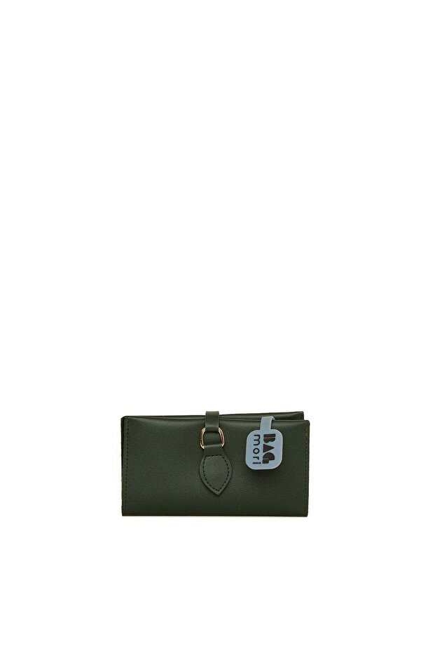 Khaki Women's Belt Detailed Large Wallet M000005767