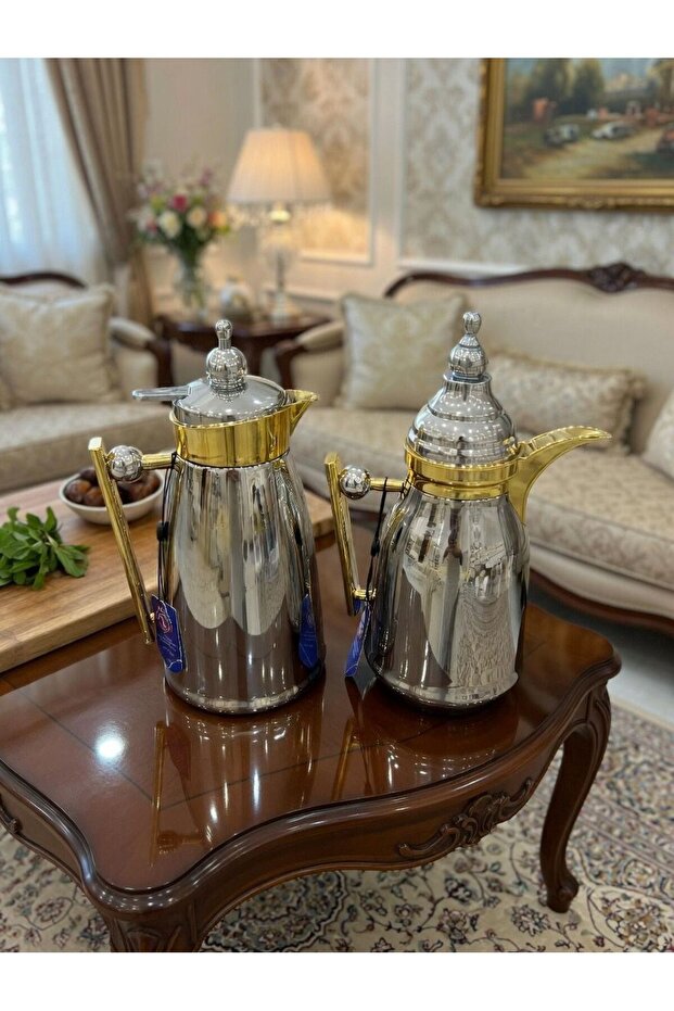 طقم ترامس طيف فضي 1 لتر .600 ملي