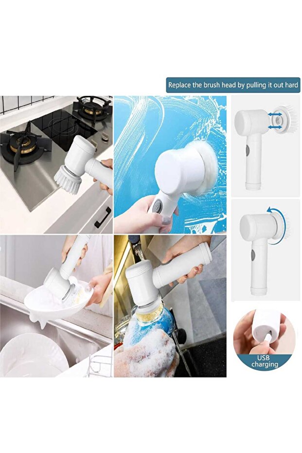 USB Charging Cleaning Brush - 3