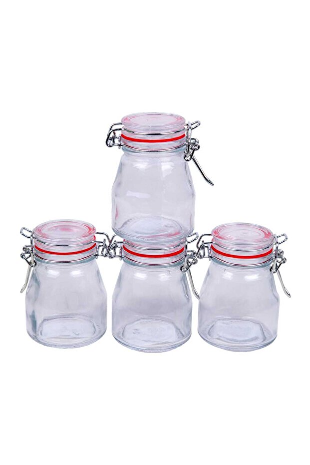 Spice Glass Jar Set, 4 pcs, 90 ml