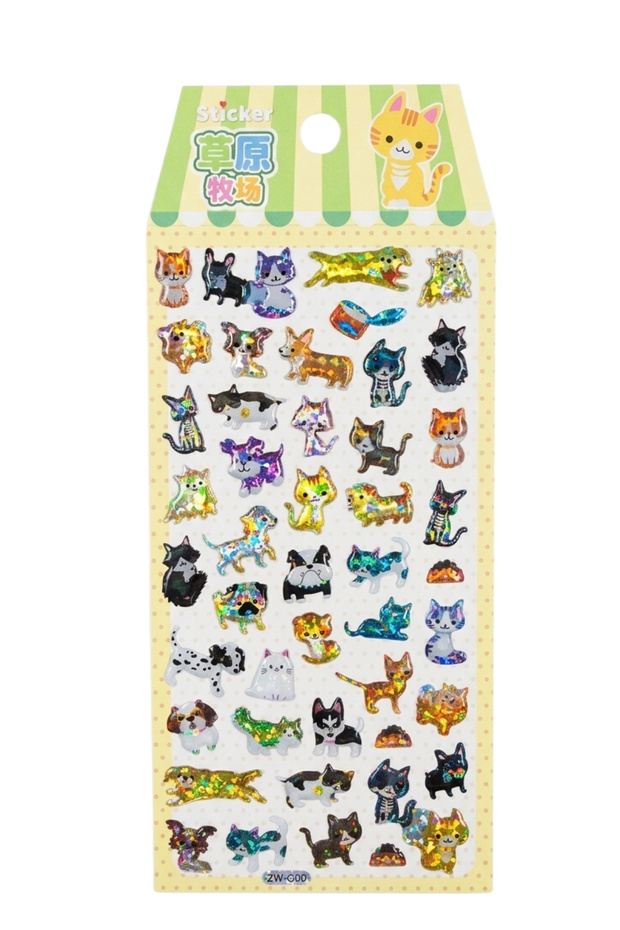 Puffy Embossed Glossy Sticker - Notebook, Phone, and Laptop Decoration Sticker - Animals Series