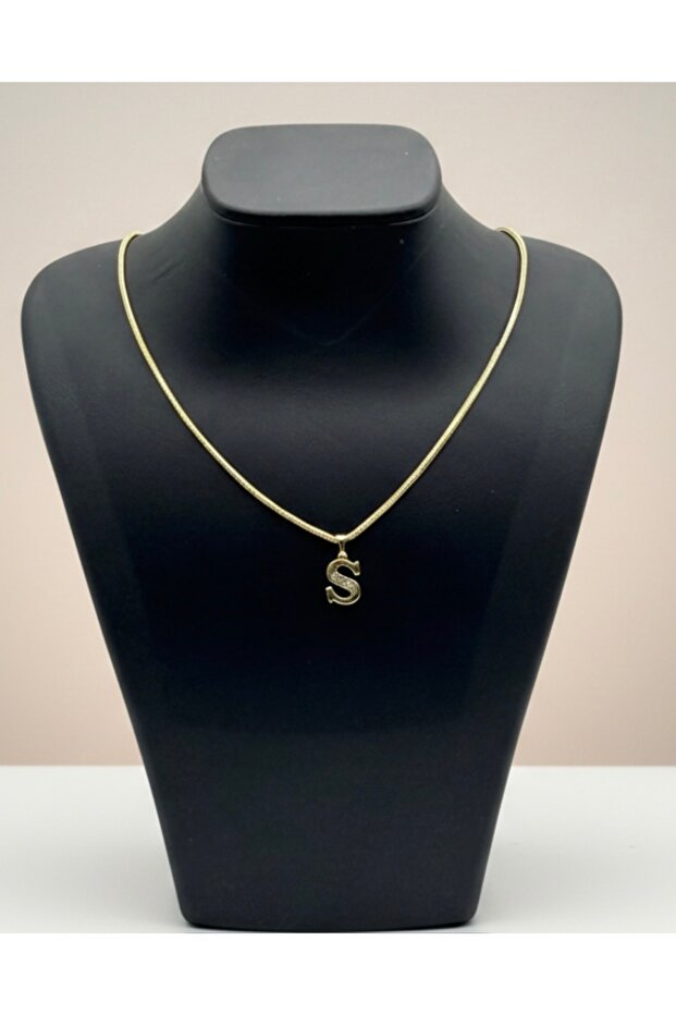 Xuping Snake Back Chain S Letter Pendant with Zircon Stone Vip Series