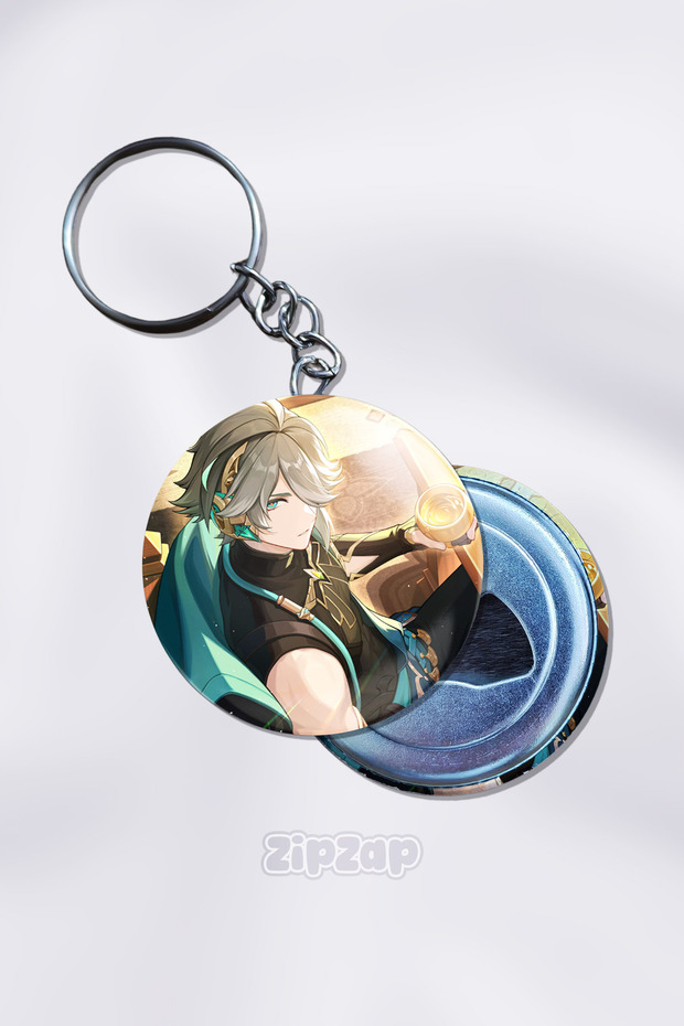 Alhaitham Genshin Impact Bag Ornament Keychain Charm (1 Pc)