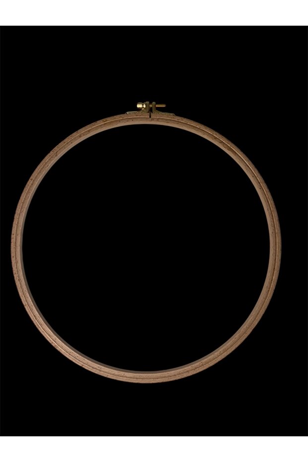 8mm Screwed Wooden Hoop - No:8 Embroidery Hoop - 32cm- 8mm