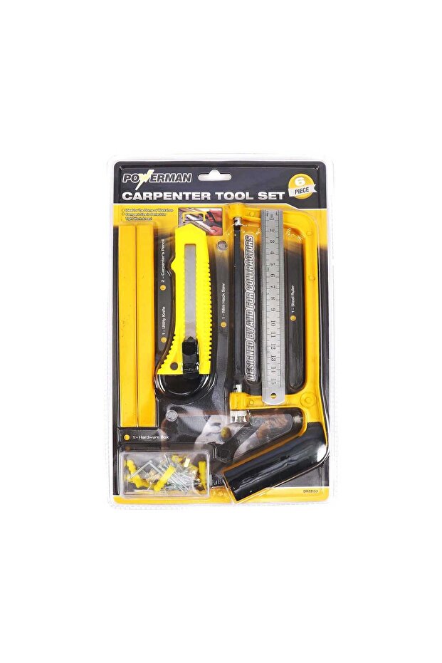 Powerman Carpenter Tool Set 6pcs DR-73153