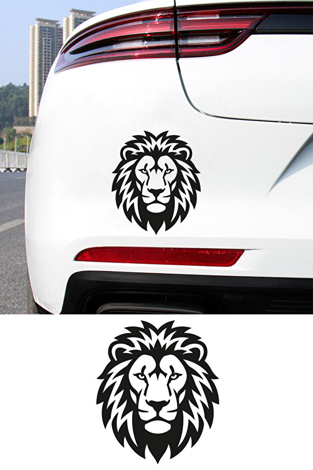 Lion Head Auto Sticker - Charismatic Lion Sticker - Car Motor Sticker 13X15Cm