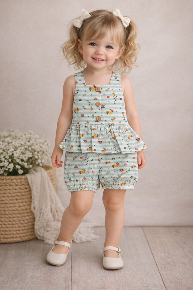 Girl's Summer Jumpsuit