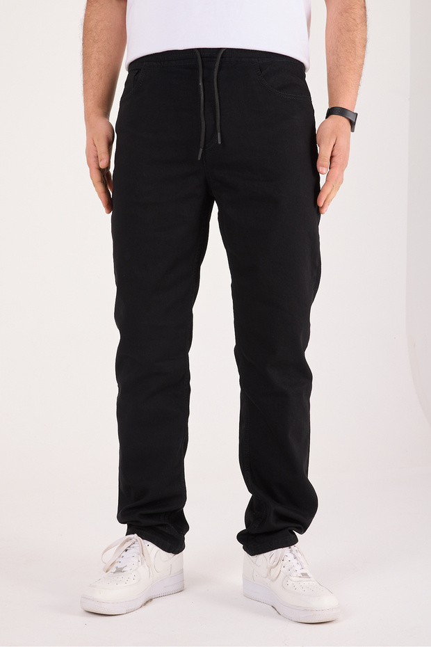 Men's Loose Fit Baggy Pants with Elastic Waist