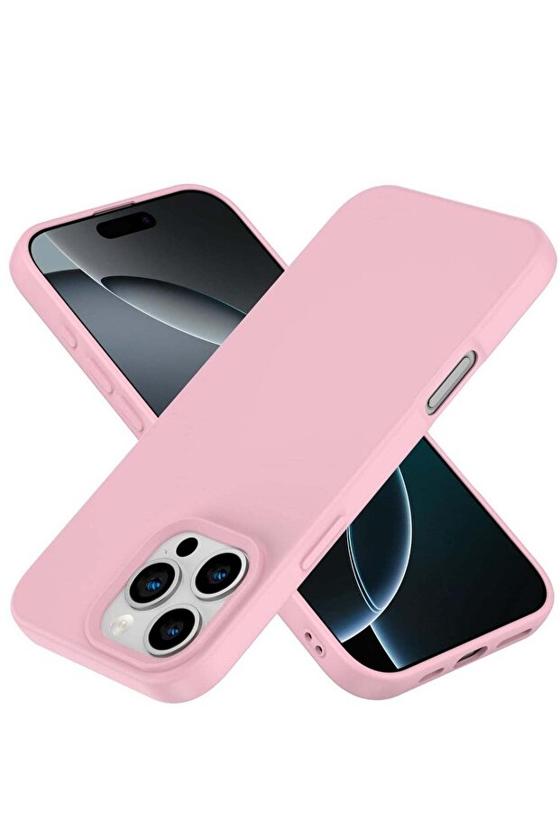 iPhone 16 Pro Slim Fit Matte Pink TPU Case – Soft, Flexible Silicone Back Cover