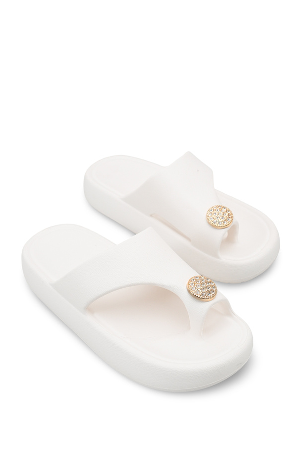 Vela Luce Women's Slippers 001235 White