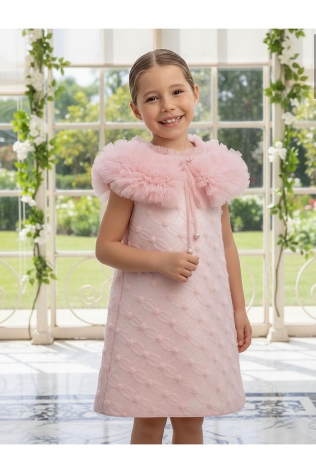 Pamina Li̇mi̇ Stylish Dress for Girls with Detachable Collar