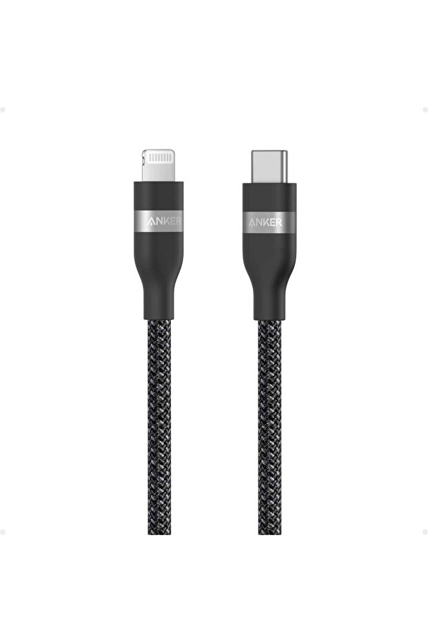 PCR-Braided USB-C to Lightning Charging Cable, 3ft