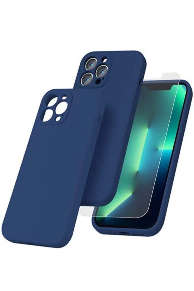 iPhone 12 Pro Max with 2 Pack Tempered Glass Screen Protector Magsafe Case Silicone Phone Case with