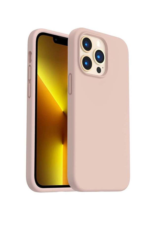 Silicone Protective Case Compatible with iPhone 14 Pro Max Soft Liquid Gel Rubber Cover Shockproof B