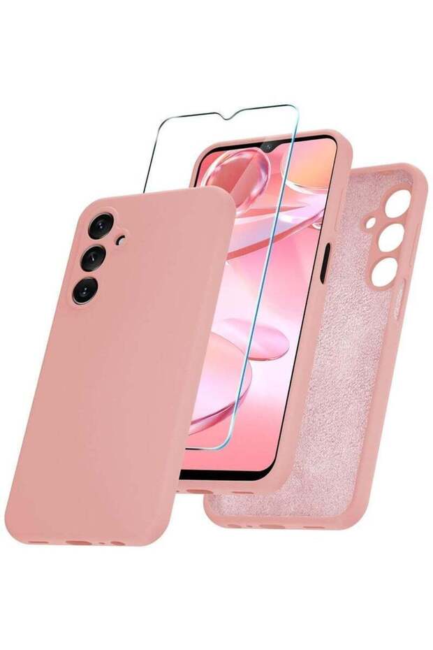 Samsung Galaxy A25 5G Case – Silicone Phone Case with 1 Screen Protector, Soft Anti-Scratch Microfib