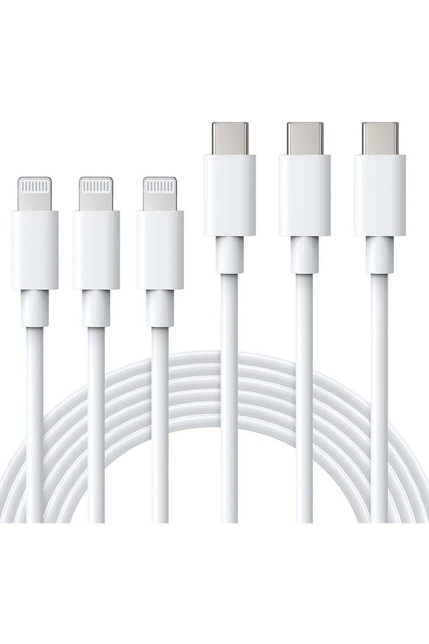 USB C to Lightning Cable MFi Certified 3Pack 6FT Fast iPhone 13 Charger Cable - Lightning to Type C
