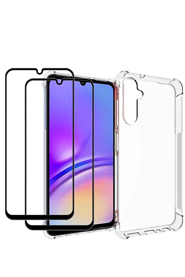 [1+2 Protection Bundle] Clear TPU Case for Samsung Galaxy A35 5G – Includes 2 Screen Protectors, Sho