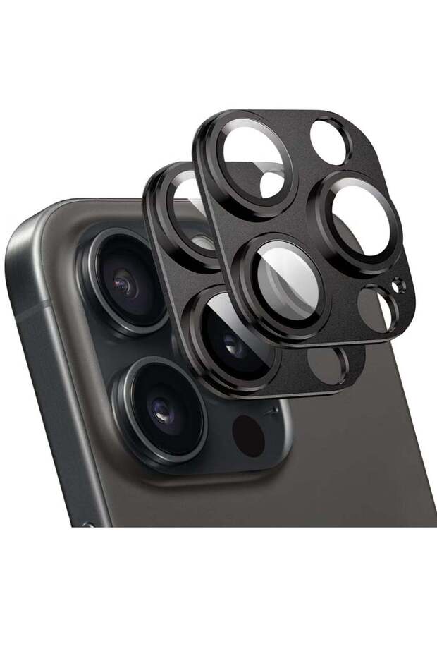 (2 Pack) Camera Lens Protector for iPhone 16 Pro and iPhone 16 Pro Max – [Alloy Metal Camera Cover]