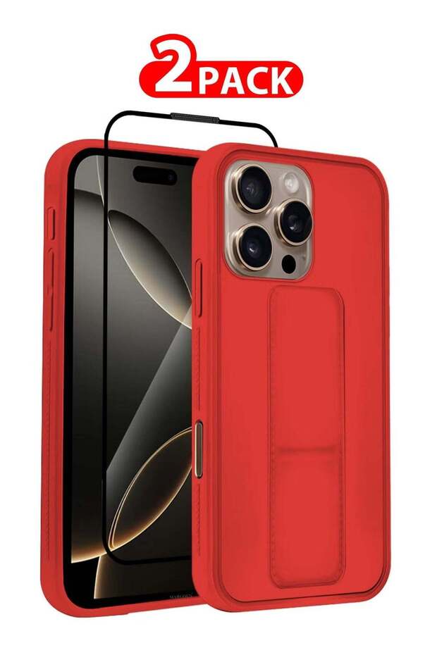 2-Pack Premium PU Leather Case & Screen Protector for iPhone 16 Pro Max – Shockproof, Anti-Scratch,