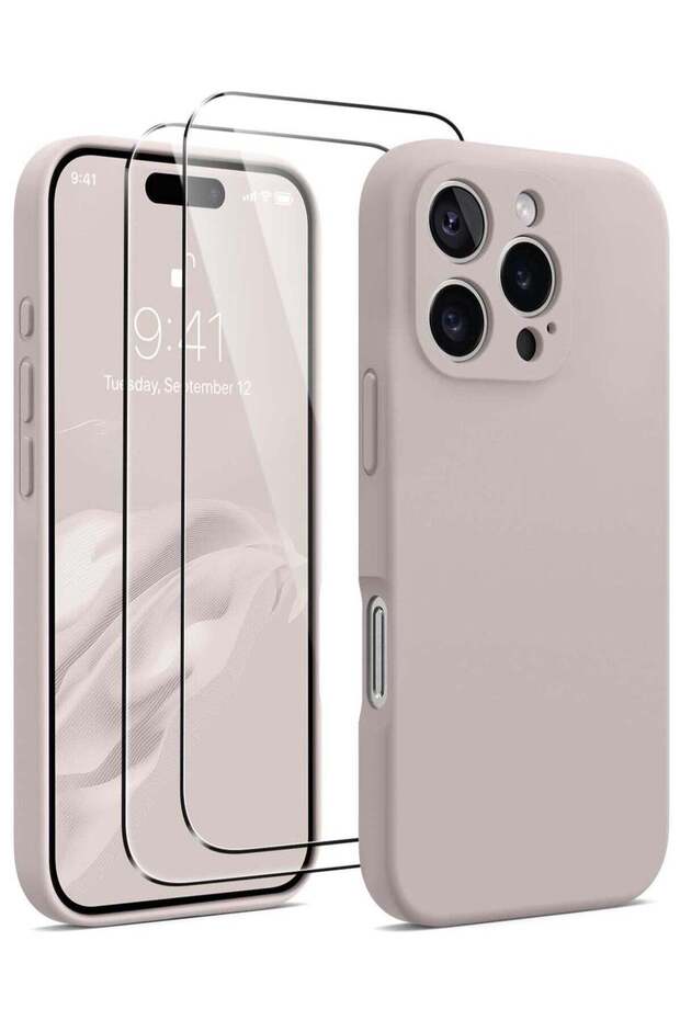 Silicone Case for iPhone 16 Pro [Camera Protection], MagSafe Compatible, Anti-Scratch Microfiber Lin