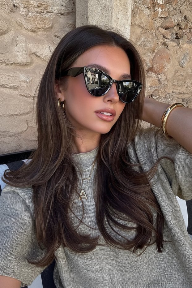 Leom Black Women's Sunglasses Uv400