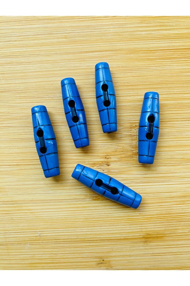Mat Shepherd Button Acrylic Indigo Blue 5 Pcs