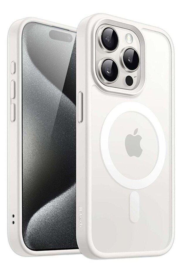 Magnetic Case for iPhone 15 Pro 6.1-Inch Compatible with MagSafe, Translucent Matte Back Slim Shockp