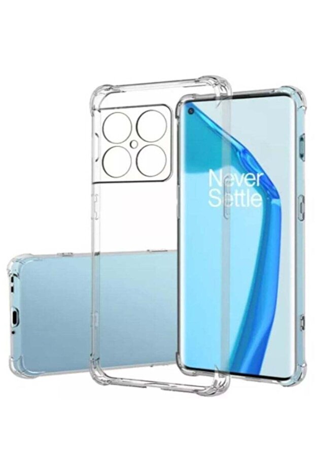 Oneplus 10 Pro Clear Transparent Case Soft Flexible Silicone Back Cover Shockproof Case with Reinfor
