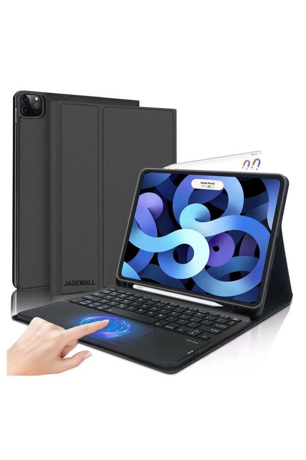iPad Keyboard Case for iPad Air 4th Generation, Detachable Wireless Bluetooth Trackpad Keyboard, Sma