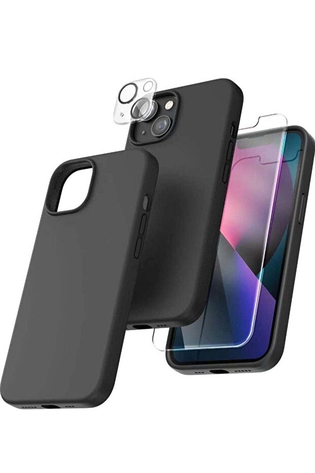 5 in 1 Designed for iPhone 14 Plus Case, with 2 Pack Screen Protector + 2 Pack Camera Lens Protector