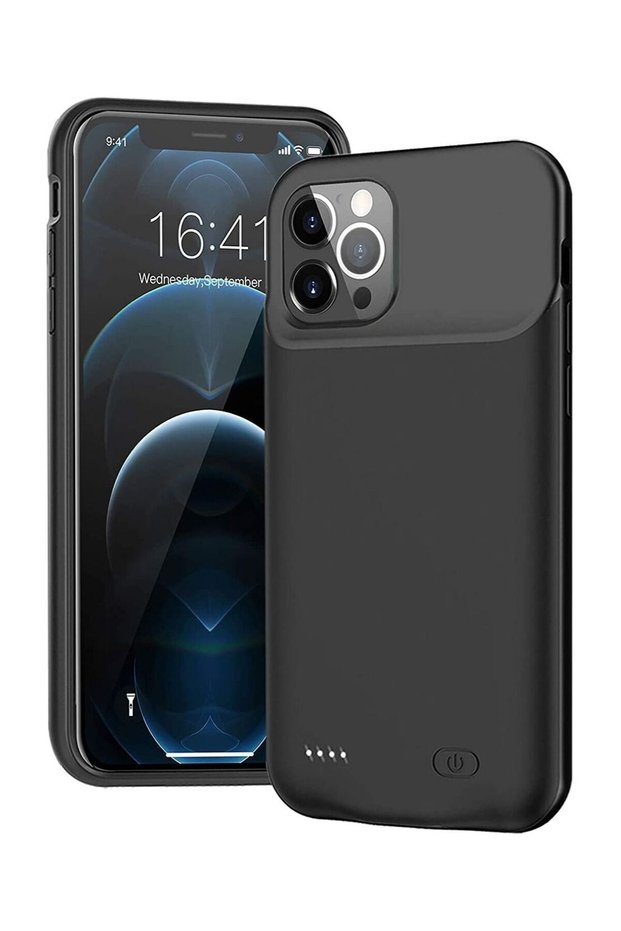 Battery Case for iPhone 12 Pro Max, 4500mAh Portable Protective Charging Case, Extended Battery Back