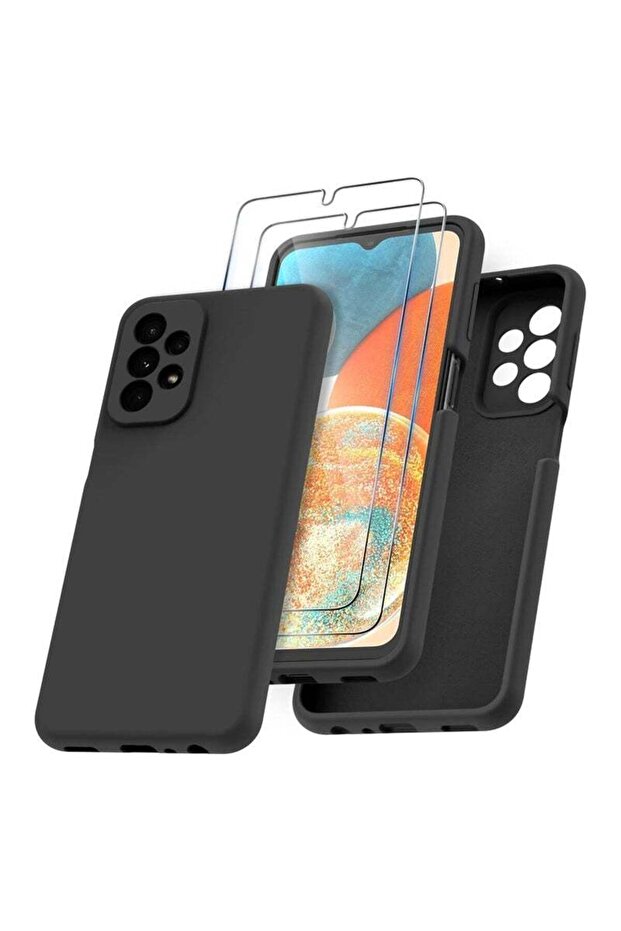 Samsung Galaxy A23 5G/4G Case – Slim Liquid Silicone Shockproof Protective Case with 2 Pack Tempered