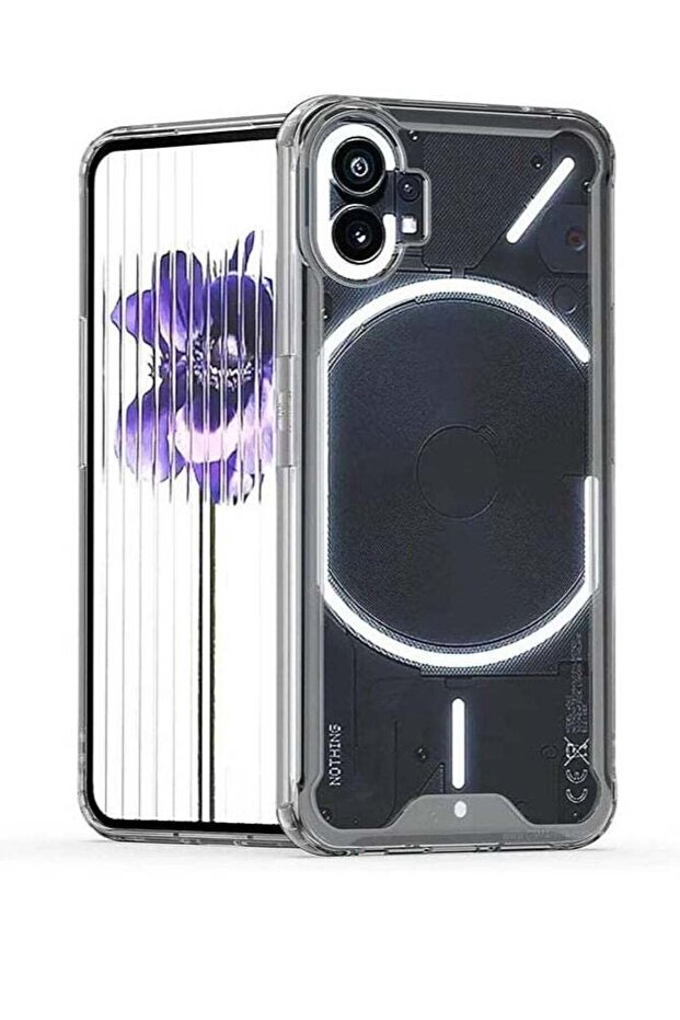 Case Cover Compatible for Nothing Phone 1 Case, Soft TPU + Hard Acrylic, Anti-Scratch Transparent Si