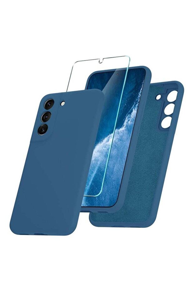 Samsung Galaxy S22 Plus Case | Soft Silicone Phone Case with 1 Screen Protector | Anti-Scratch Micro