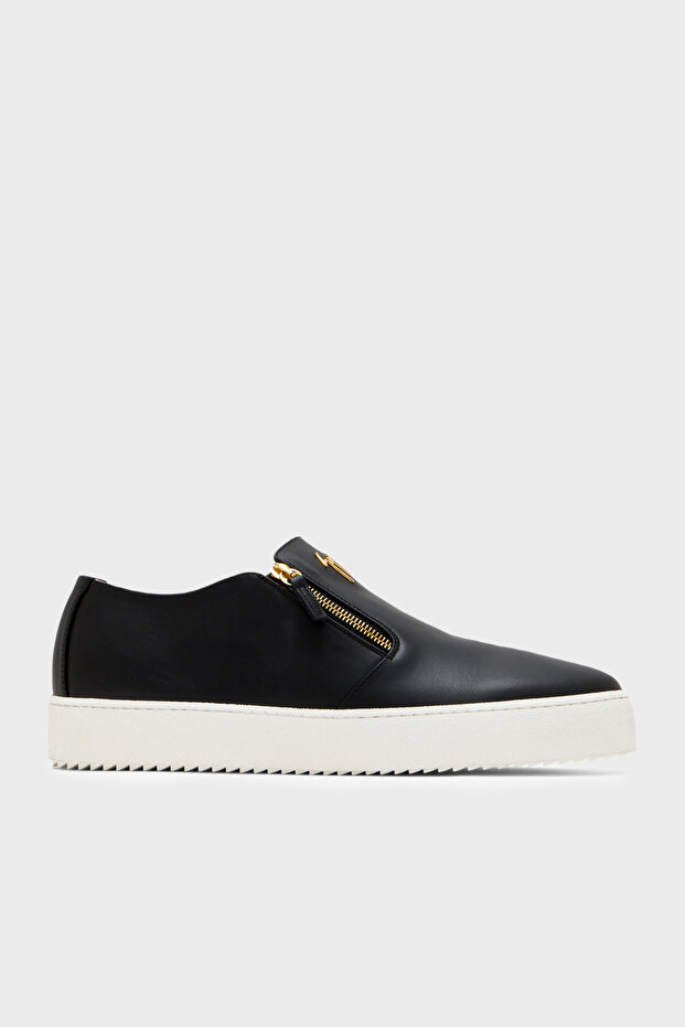 Leather Zipper Detailed Sneaker Shoes Men's Shoes Rm60020