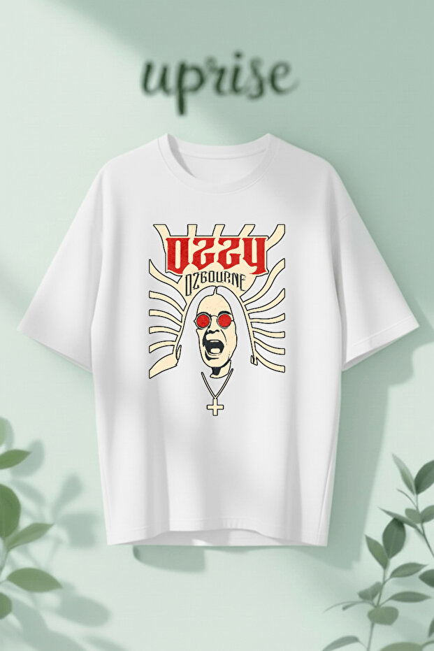 Ozzy Ozbourne Printed Cotton Oversize T-Shirt