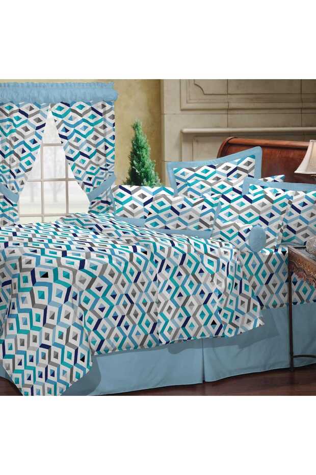Bed Sheet Cotton 240x260cm 3pcs Set Assorted Color & Design