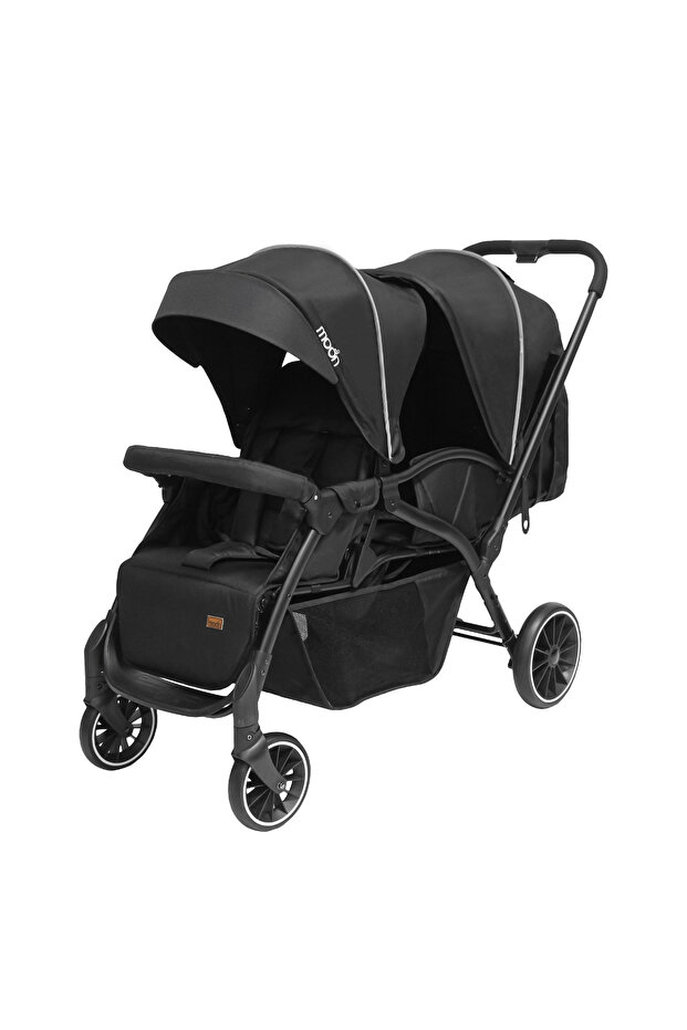 Dois - Twin Stroller - Black, Twin Baby Stroller Pram
