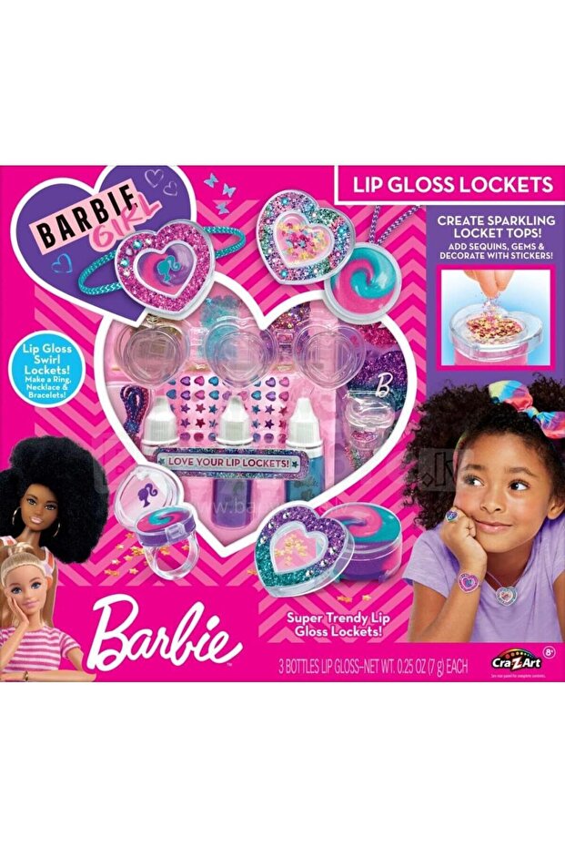 Sparkling Sweet Heart Lip Gloss Lockets