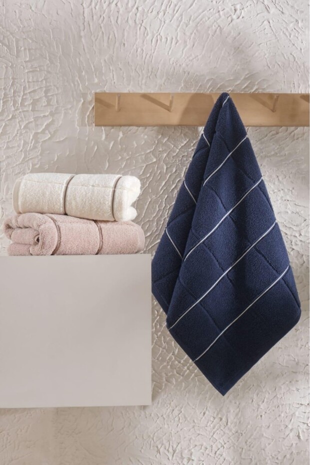 Microcotton 100% Cotton 3-Piece Hand and Face Towel Set 50X90 cm Ultra Soft High Absorbent Towel