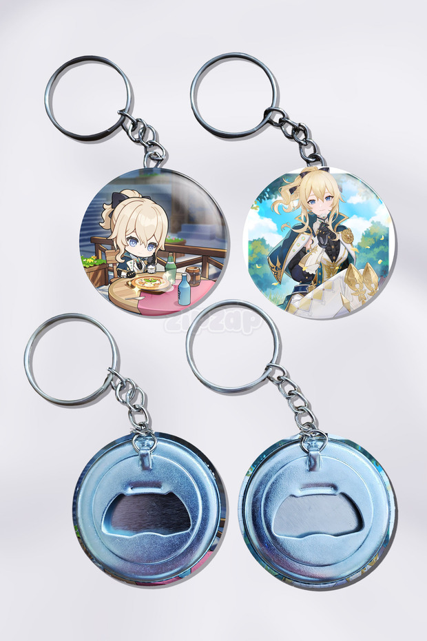 Jean Genshin Impact Bag Ornament Keychain Charm (2 Pcs)