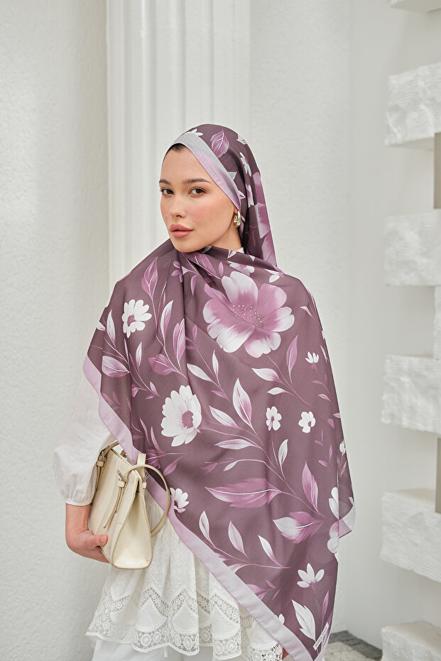 Spring Series Patterned Cotton Soft Shawl Women's Floral Shawl Ps241