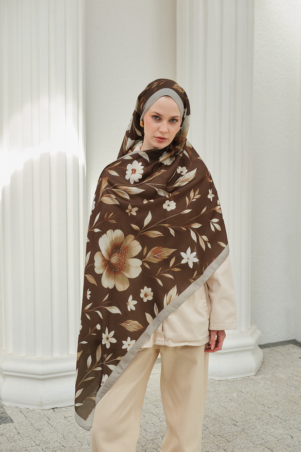 Spring Series Patterned Cotton Soft Shawl Women's Floral Shawl Ps249