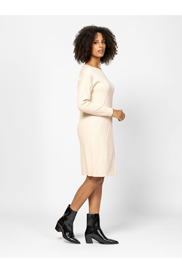 HECTRA CREAM M Rochie - 3