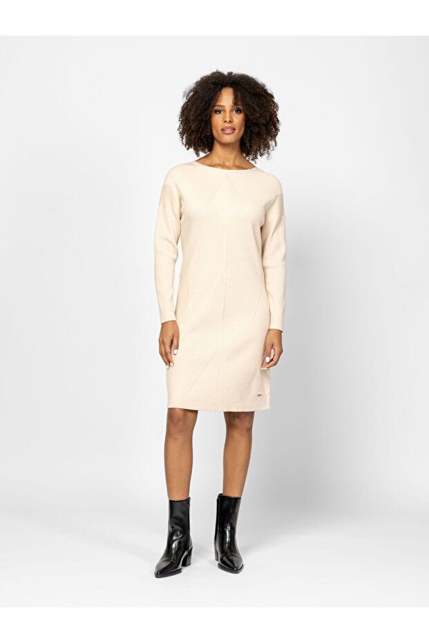 HECTRA CREAM M Rochie - 4