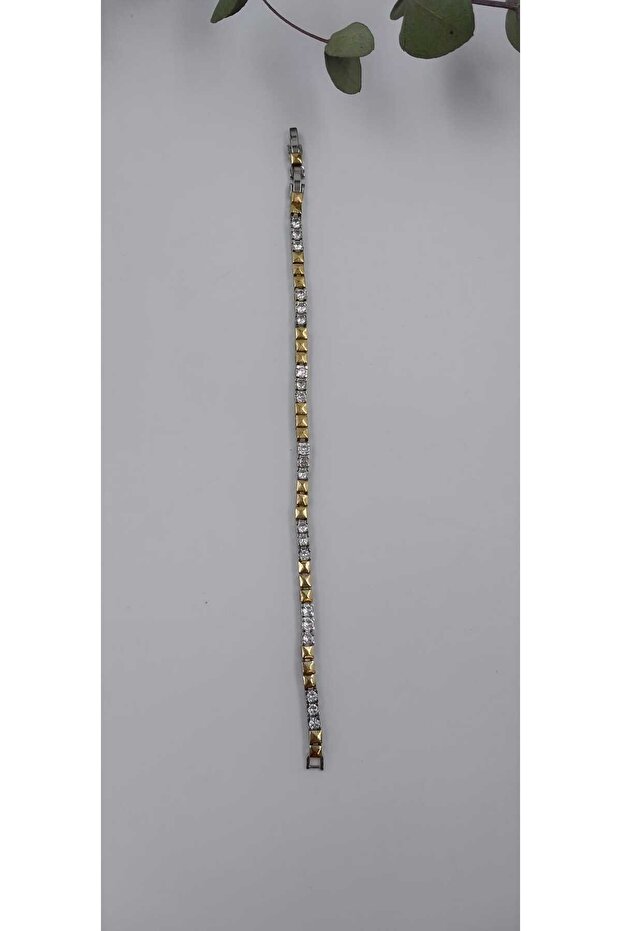 Gold and Stone Detailed Bracelet