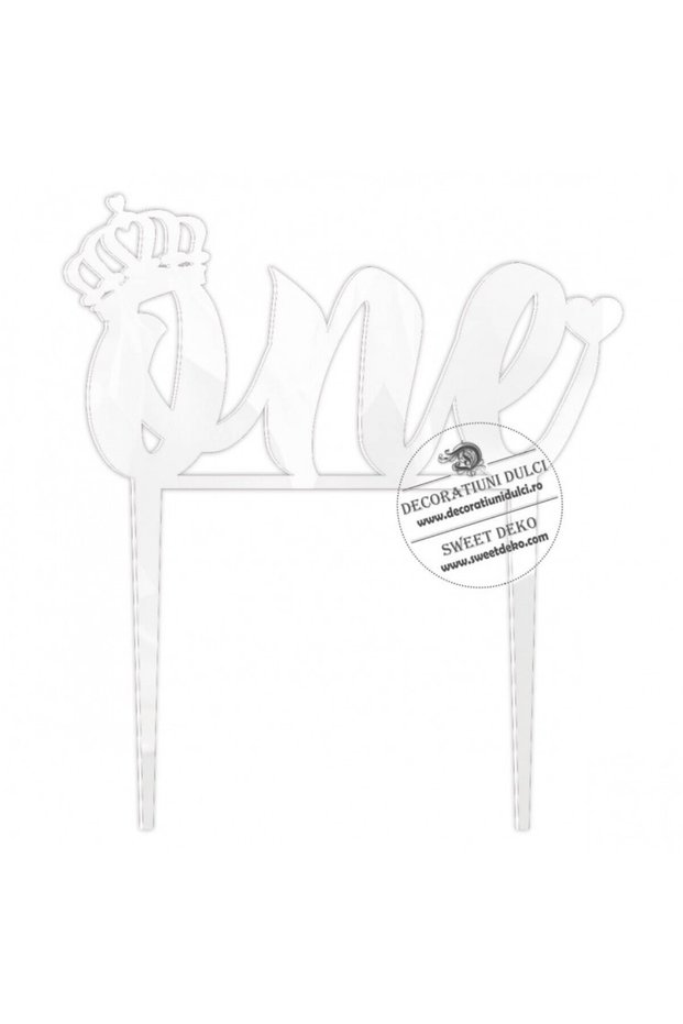 Topper ONE crown plexiglas - Alb